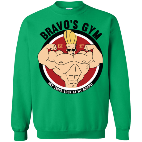 Sweatshirts Irish Green / Small Bravo's Gym Crewneck Sweatshirt