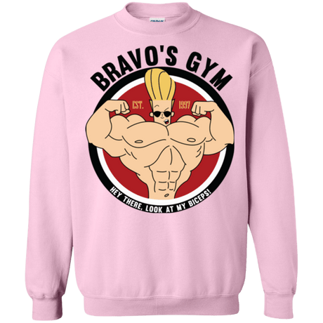 Sweatshirts Light Pink / Small Bravo's Gym Crewneck Sweatshirt