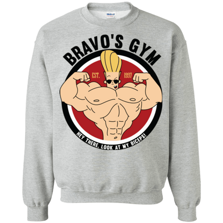 Sweatshirts Sport Grey / Small Bravo's Gym Crewneck Sweatshirt