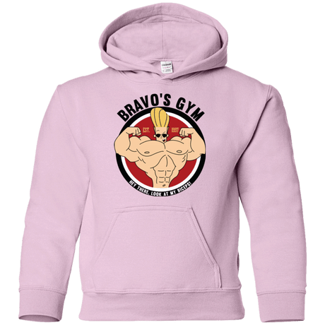 Sweatshirts Light Pink / YS Bravo's Gym Youth Hoodie