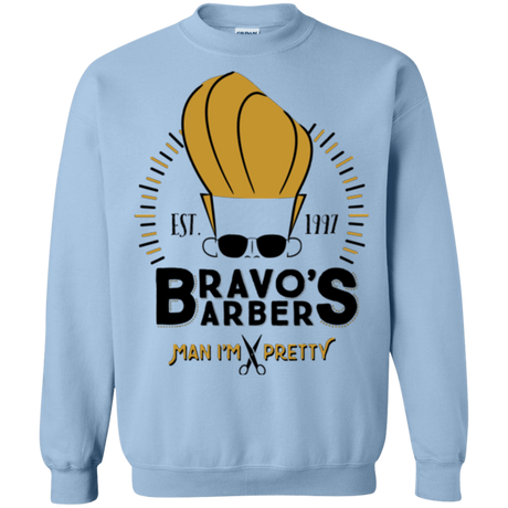 Sweatshirts Light Blue / Small Bravos Barbers Crewneck Sweatshirt