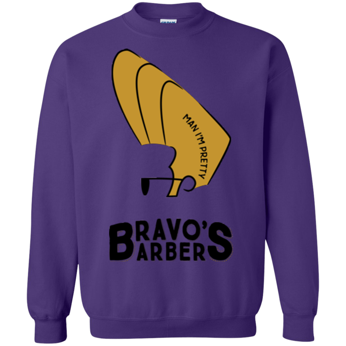 Sweatshirts Purple / S Bravos Barbers Crewneck Sweatshirt