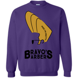Sweatshirts Purple / S Bravos Barbers Crewneck Sweatshirt