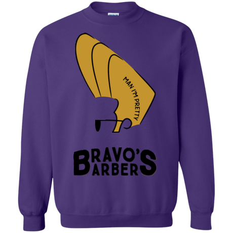 Sweatshirts Purple / S Bravos Barbers Crewneck Sweatshirt