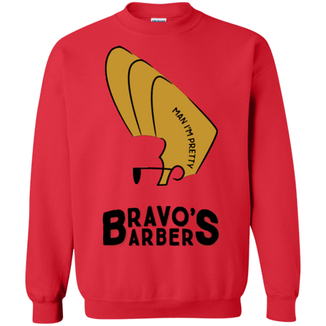 Sweatshirts Red / S Bravos Barbers Crewneck Sweatshirt