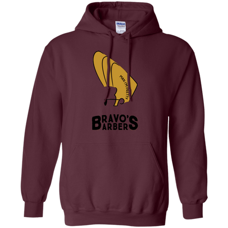 Sweatshirts Maroon / S Bravos Barbers Pullover Hoodie