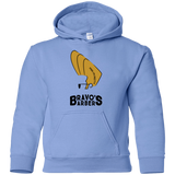 Sweatshirts Carolina Blue / YS Bravos Barbers Youth Hoodie