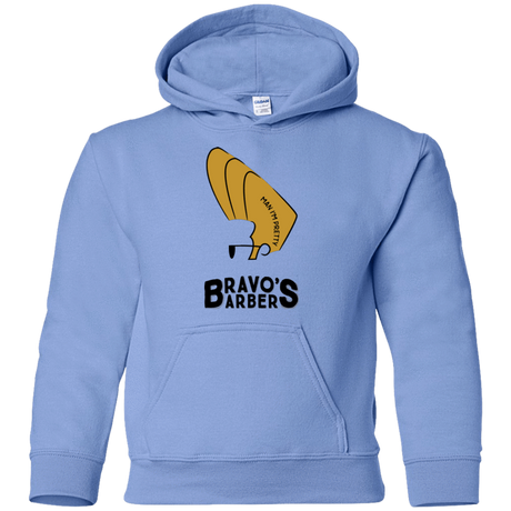 Sweatshirts Carolina Blue / YS Bravos Barbers Youth Hoodie