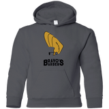 Sweatshirts Charcoal / YS Bravos Barbers Youth Hoodie
