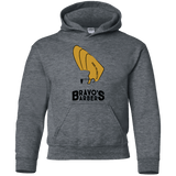 Sweatshirts Dark Heather / YS Bravos Barbers Youth Hoodie