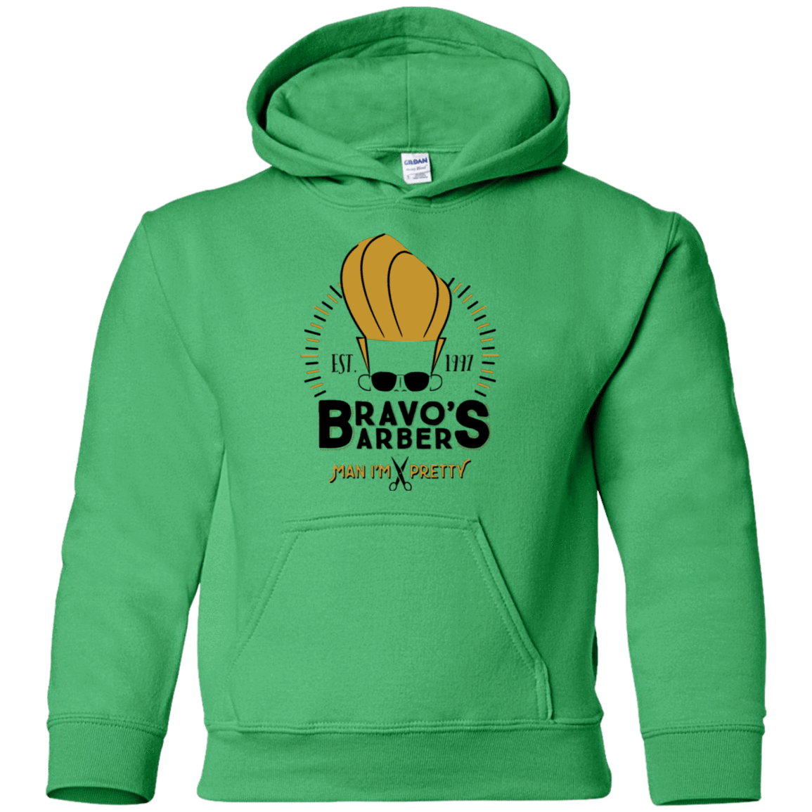 Sweatshirts Irish Green / YS Bravos Barbers Youth Hoodie