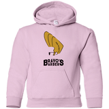 Sweatshirts Light Pink / YS Bravos Barbers Youth Hoodie