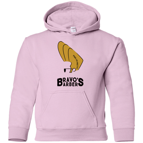 Sweatshirts Light Pink / YS Bravos Barbers Youth Hoodie