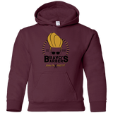 Sweatshirts Maroon / YS Bravos Barbers Youth Hoodie