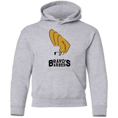 Sweatshirts Sport Grey / YS Bravos Barbers Youth Hoodie