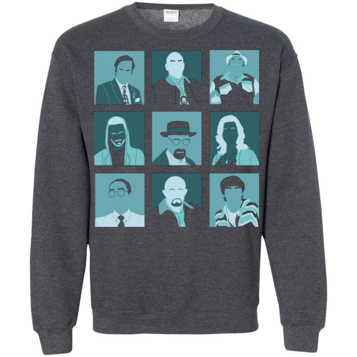 Sweatshirts Dark Heather / Small Breaking Pop Crewneck Sweatshirt