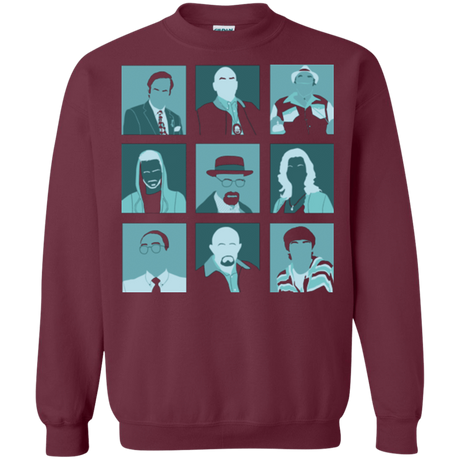 Sweatshirts Maroon / Small Breaking Pop Crewneck Sweatshirt