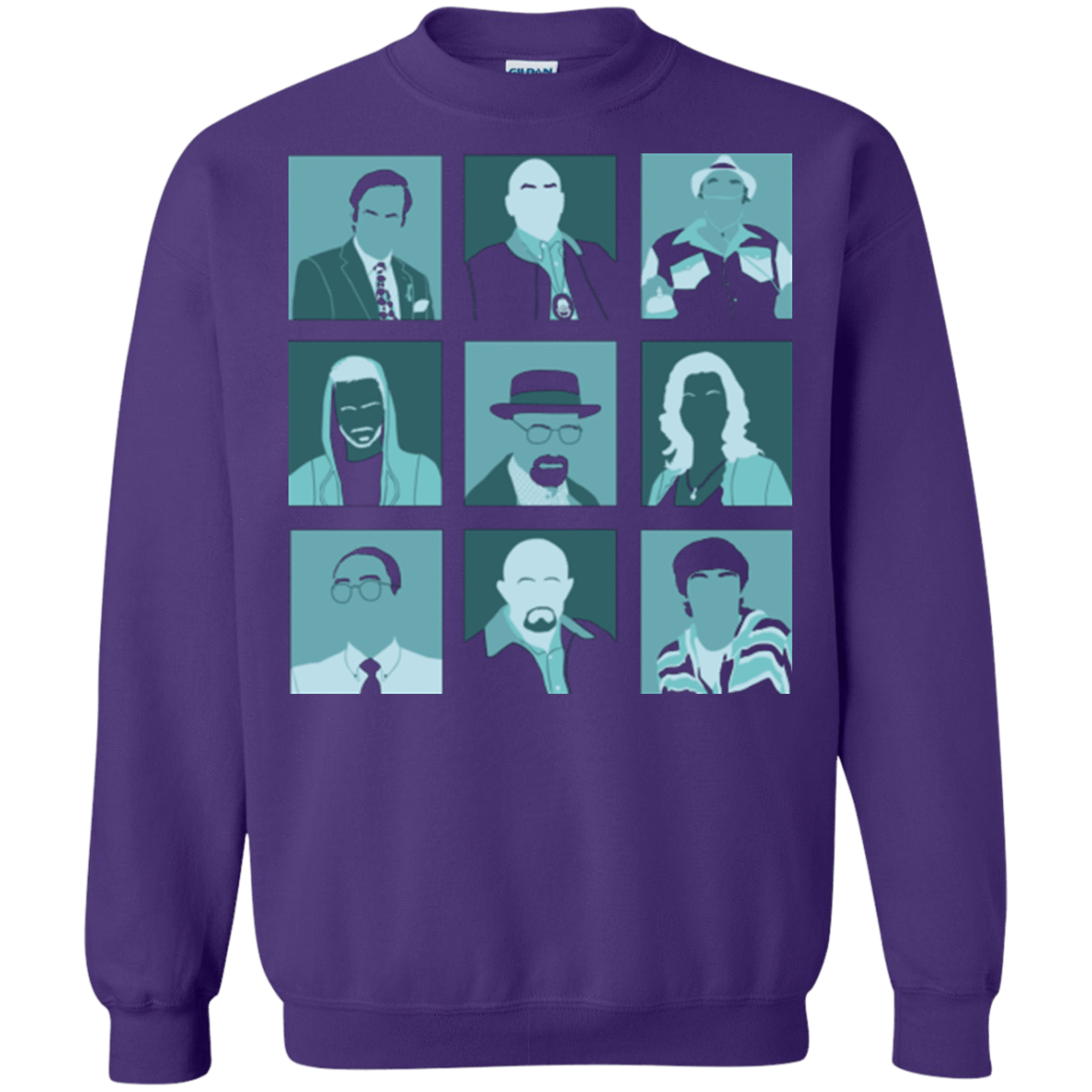 Sweatshirts Purple / Small Breaking Pop Crewneck Sweatshirt