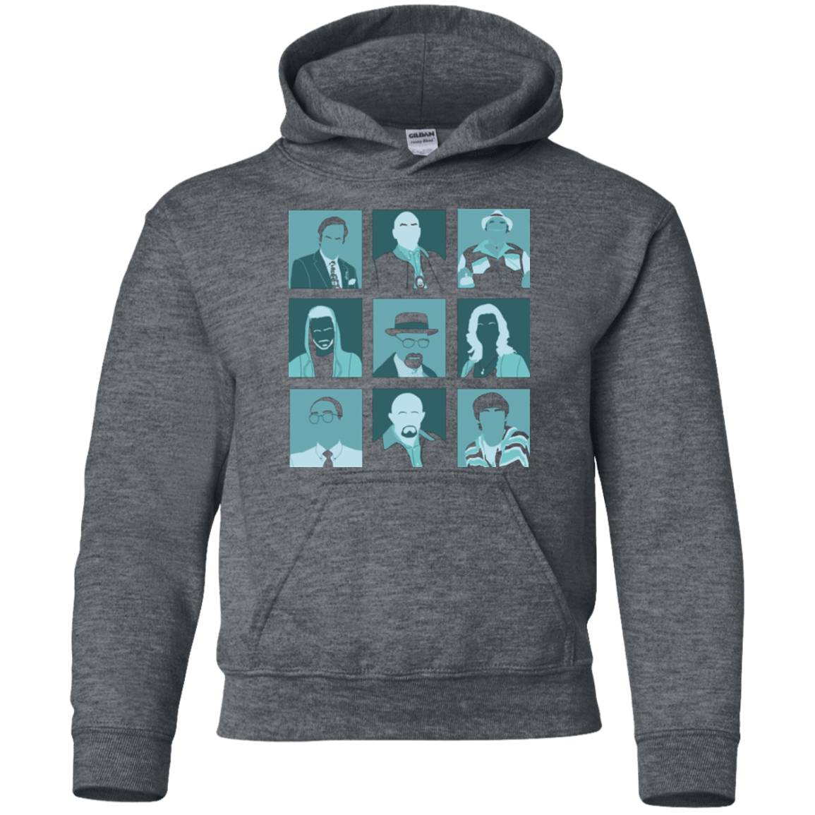 Sweatshirts Dark Heather / YS Breaking Pop Youth Hoodie