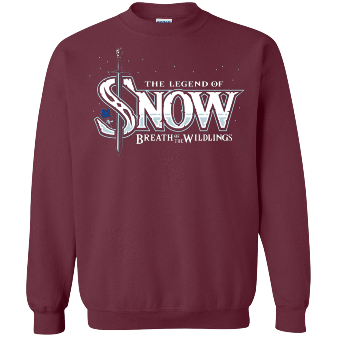 Sweatshirts Maroon / Small Breath of the Wildlings Crewneck Sweatshirt