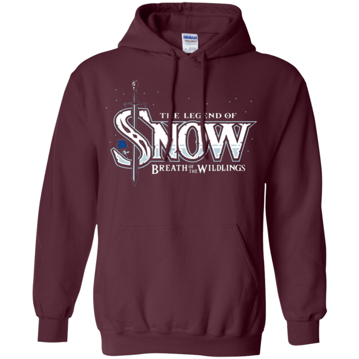 Sweatshirts Maroon / Small Breath of the Wildlings Pullover Hoodie