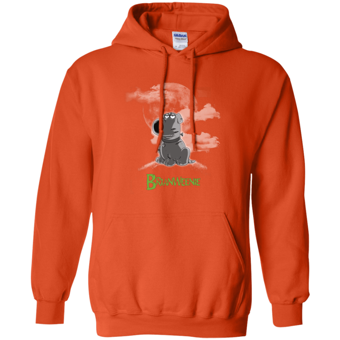 Sweatshirts Orange / Small Brian Weenie Pullover Hoodie
