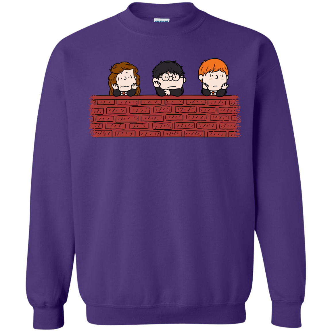 Sweatshirts Purple / S Brick Wall Crewneck Sweatshirt