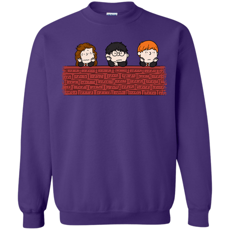 Sweatshirts Purple / S Brick Wall Crewneck Sweatshirt