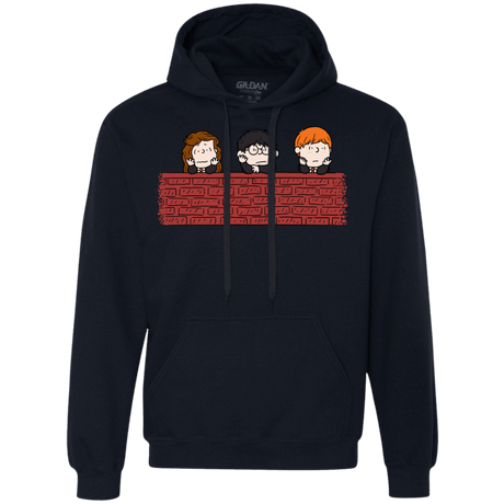 Sweatshirts Navy / S Brick Wall Premium Fleece Hoodie