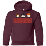 Sweatshirts Maroon / YS Brick Wall Youth Hoodie