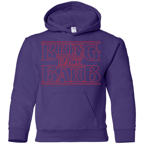 Sweatshirts Purple / YS Bring Back Barb Youth Hoodie