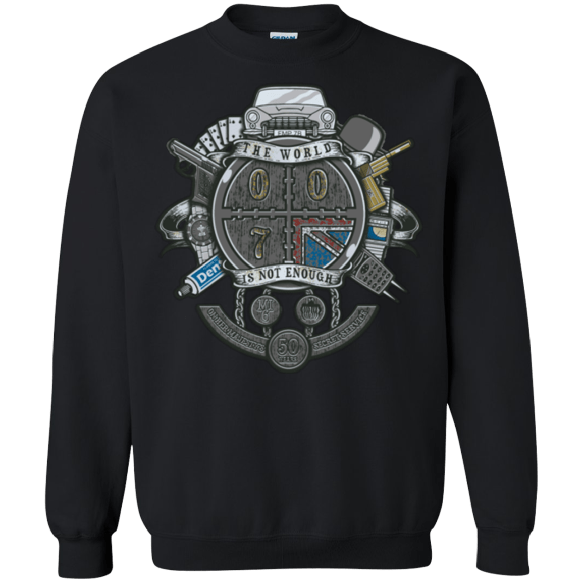 Sweatshirts Black / Small British Spy Crest Crewneck Sweatshirt