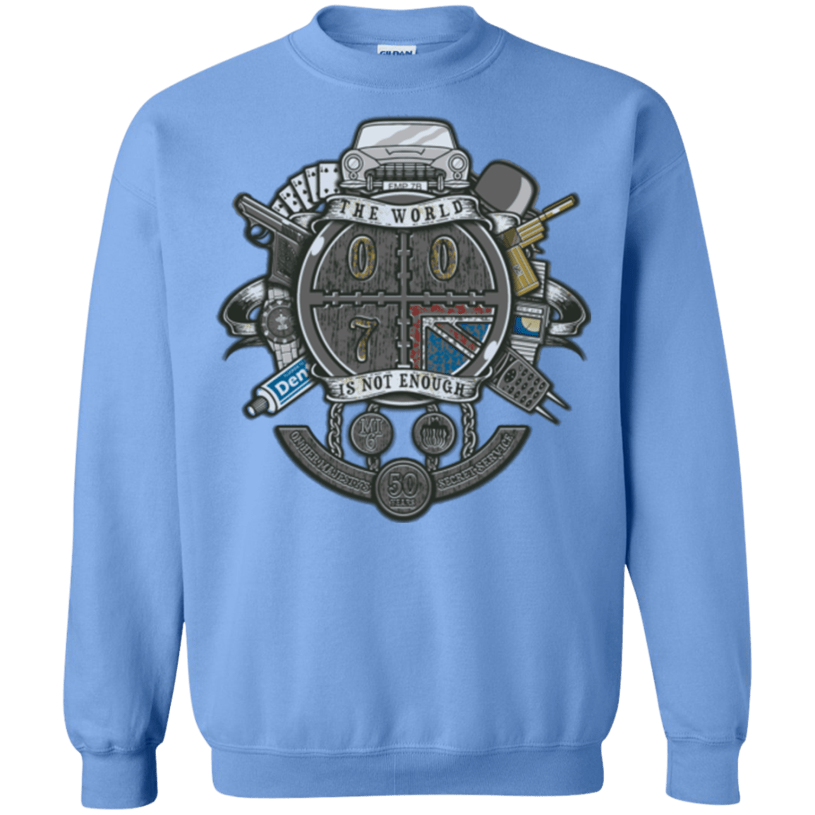 Sweatshirts Carolina Blue / Small British Spy Crest Crewneck Sweatshirt