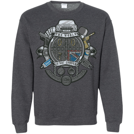 Sweatshirts Dark Heather / Small British Spy Crest Crewneck Sweatshirt