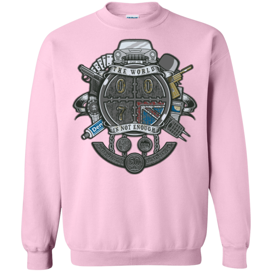 Sweatshirts Light Pink / Small British Spy Crest Crewneck Sweatshirt