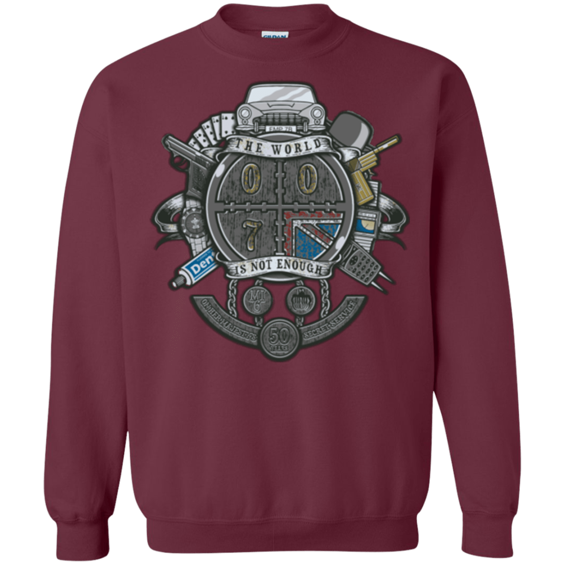 Sweatshirts Maroon / Small British Spy Crest Crewneck Sweatshirt