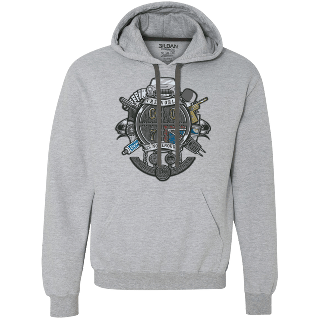 Sweatshirts Sport Grey / Small British Spy Crest Premium Fleece Hoodie