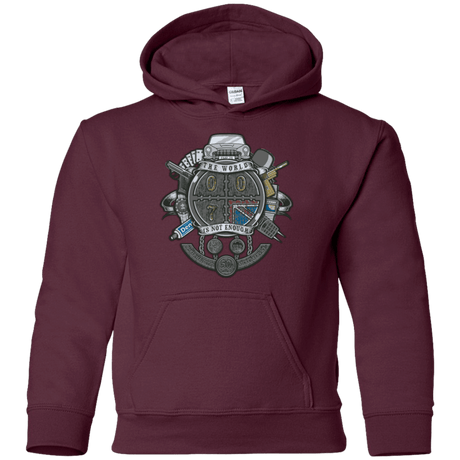 Sweatshirts Maroon / YS British Spy Crest Youth Hoodie