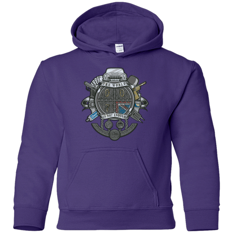 Sweatshirts Purple / YS British Spy Crest Youth Hoodie
