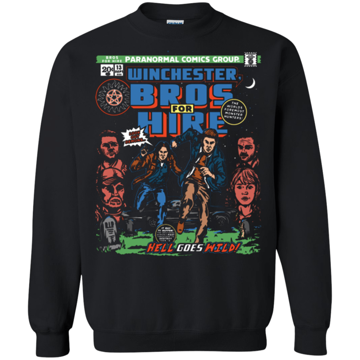 Sweatshirts Black / Small Bros 4 Hire Crewneck Sweatshirt