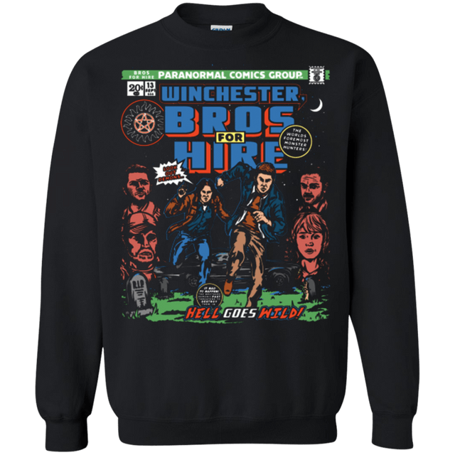 Sweatshirts Black / Small Bros 4 Hire Crewneck Sweatshirt