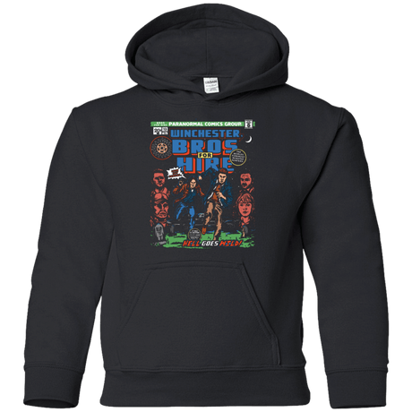 Sweatshirts Black / YS Bros 4 Hire Youth Hoodie
