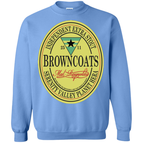 Sweatshirts Carolina Blue / Small Browncoats Stout Crewneck Sweatshirt