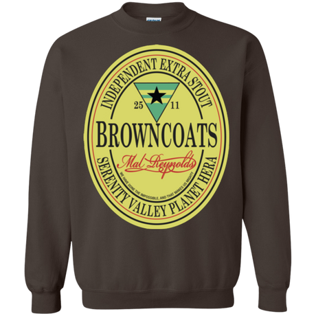 Sweatshirts Dark Chocolate / Small Browncoats Stout Crewneck Sweatshirt