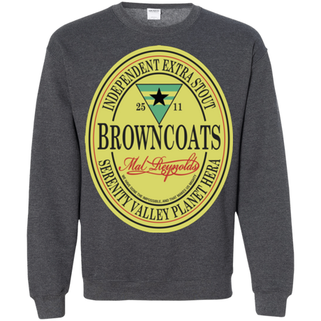 Sweatshirts Dark Heather / Small Browncoats Stout Crewneck Sweatshirt