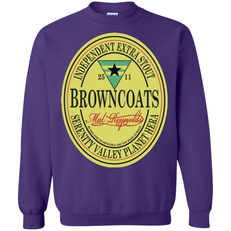 Sweatshirts Purple / Small Browncoats Stout Crewneck Sweatshirt