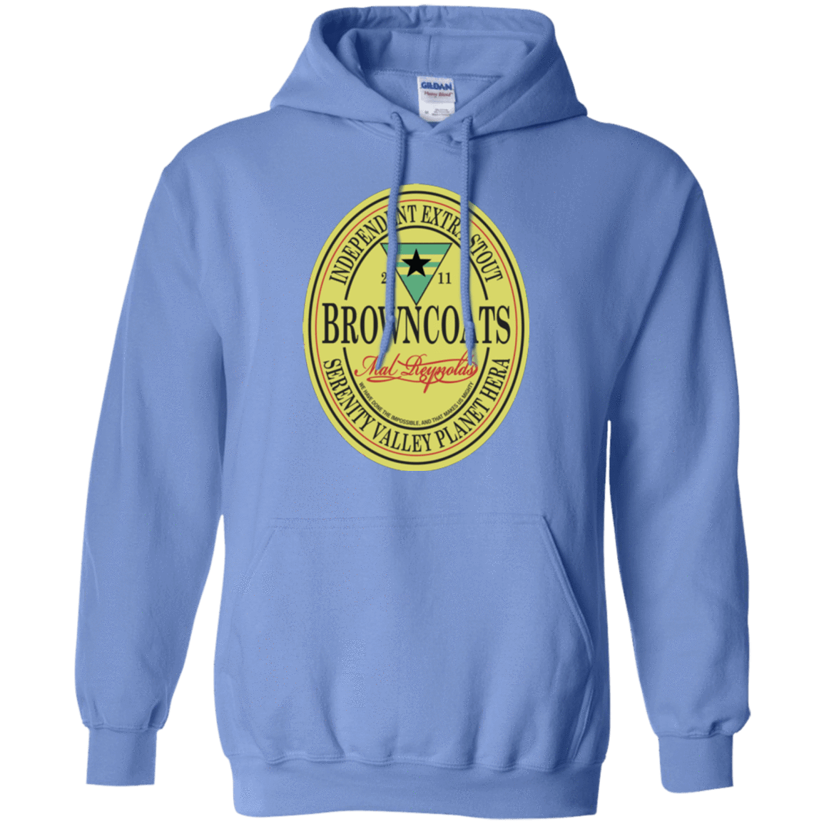 Sweatshirts Carolina Blue / Small Browncoats Stout Pullover Hoodie