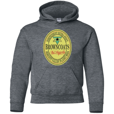 Sweatshirts Dark Heather / YS Browncoats Stout Youth Hoodie