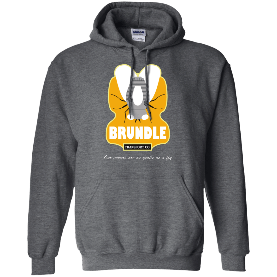 Sweatshirts Dark Heather / Small Brundle Transportation Pullover Hoodie