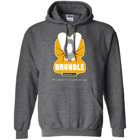 Sweatshirts Dark Heather / Small Brundle Transportation Pullover Hoodie